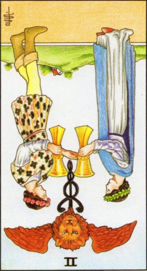 Two of Cups Tarot Card Meaning Joyful Mystic
