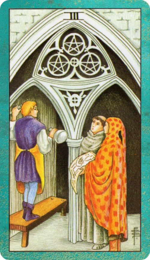 Three Of Pentacles Tarot Card Meaning Joyful Mystic Three Of Pentacles Tarot Card Meaning Joyful Mystic
